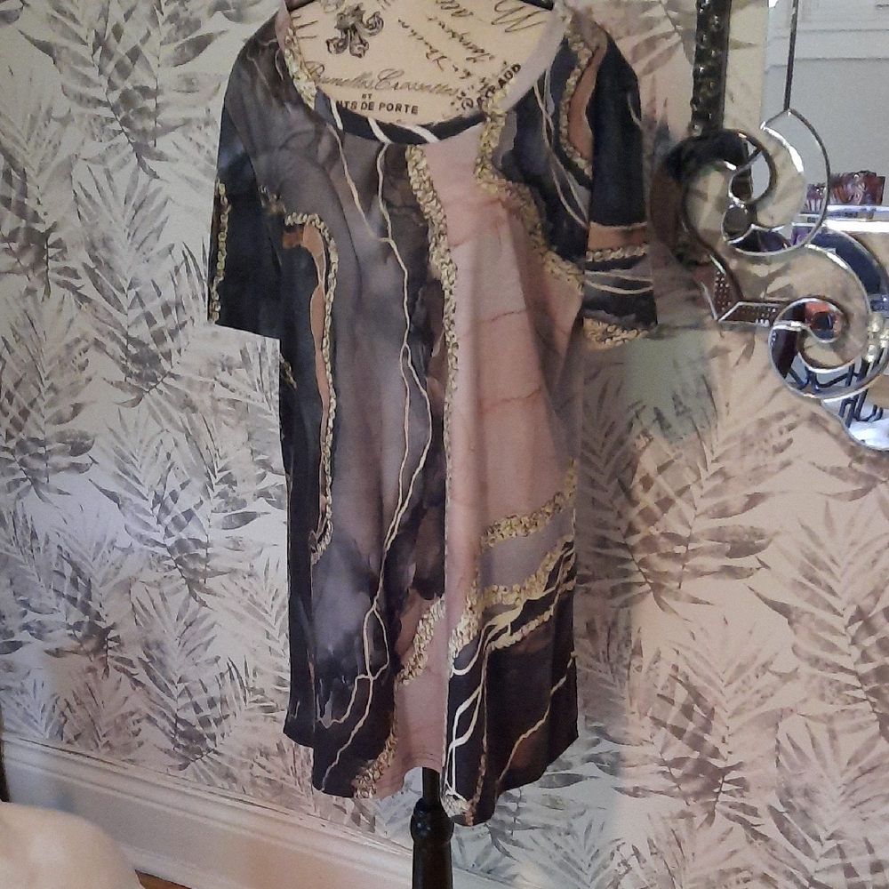 Abstract Patterned Dress L - XL
